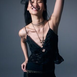 Abercrombie & Fitch Black Textured Blouse